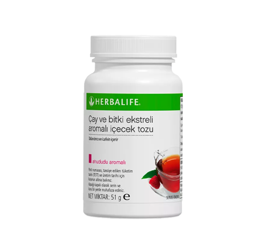 Bitkisel Konsantre Herbalife Çayı Ahududu Aromalı 51 gr
