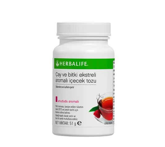 Bitkisel Konsantre Herbalife Çayı Ahududu Aromalı 51 gr
